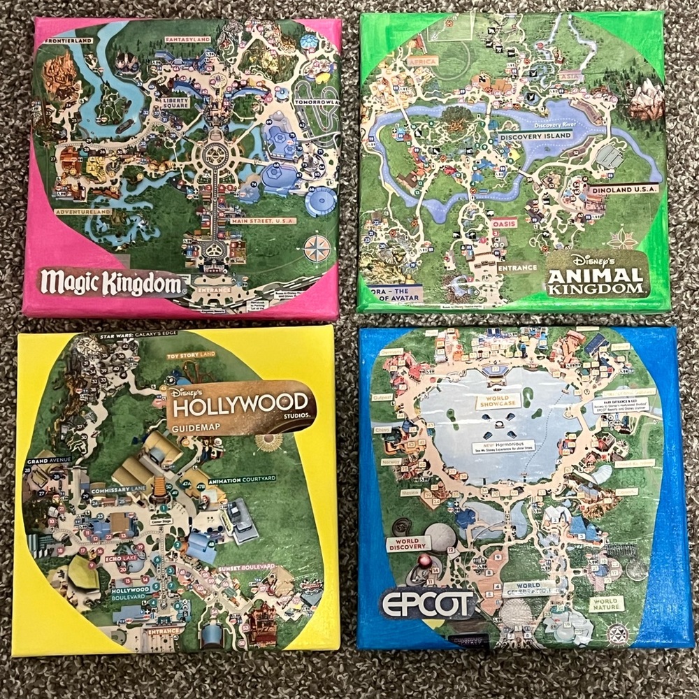 Walt Disney World map pieces